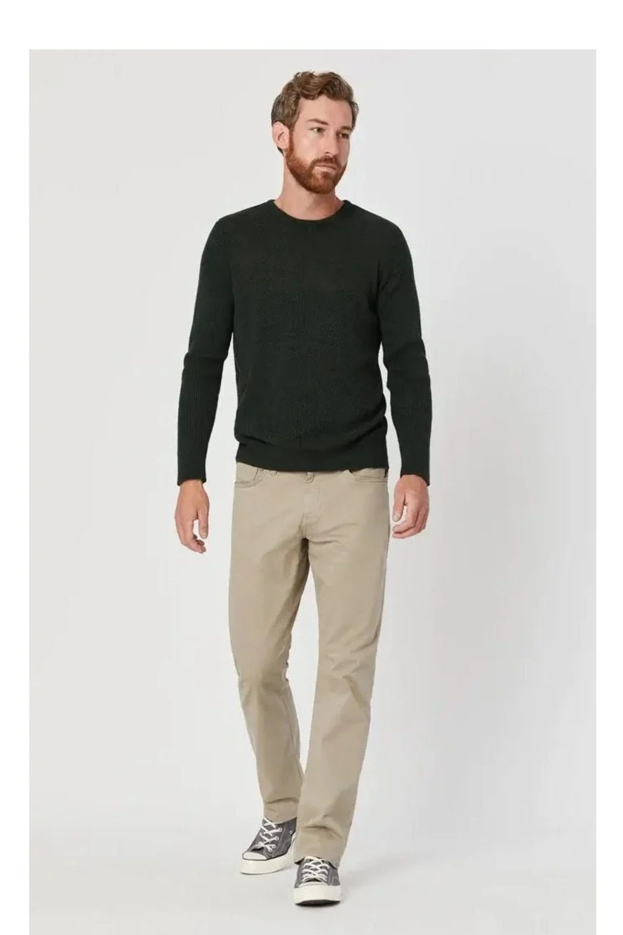 Mavi Beige Twill Relaxed Straight Leg Pants/25222